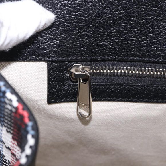 GUCCI Tote Bag Canvas 2way Multicolor Silver 659980 Auth ka5919V