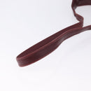 CARTIER Must Line Shoulder Bag Leather Bordeaux Gold Auth ka5921-7