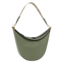 LOEWE Luna Small Shoulder Bag Leather Green Gold Auth ka5922M-1