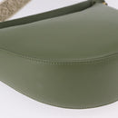 LOEWE Luna Small Shoulder Bag Leather Green Gold Auth ka5922M-15