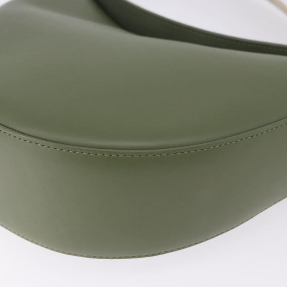 LOEWE Luna Small Shoulder Bag Leather Green Gold Auth ka5922M