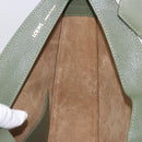 LOEWE Luna Small Shoulder Bag Leather Green Gold Auth ka5922M-21