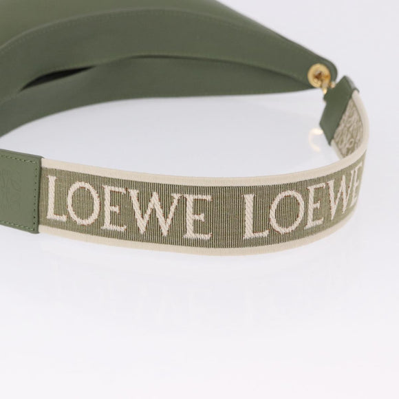 LOEWE Luna Small Shoulder Bag Leather Green Gold Auth ka5922M