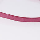 Miu Miu Matelasse Hand Bag Leather 2way Pink Gold Auth ka5923A-10