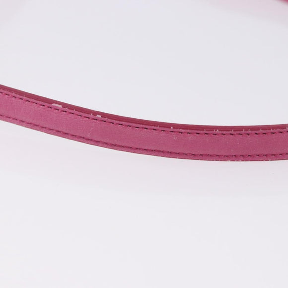Miu Miu Matelasse Hand Bag Leather 2way Pink Gold Auth ka5923A