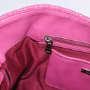 Miu Miu Matelasse Hand Bag Leather 2way Pink Gold Auth ka5923A-25