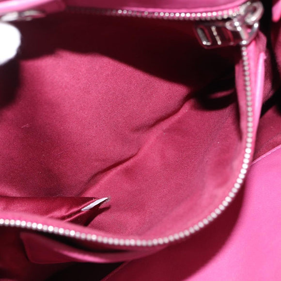 Miu Miu Matelasse Hand Bag Leather 2way Pink Gold Auth ka5923A