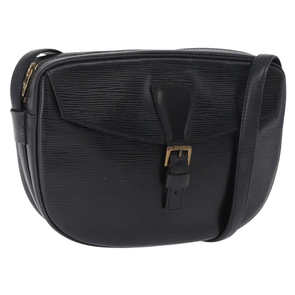 LOUIS VUITTON Epi Jeune Fille MM Shoulder Bag Black M52152 LV Auth ka5925