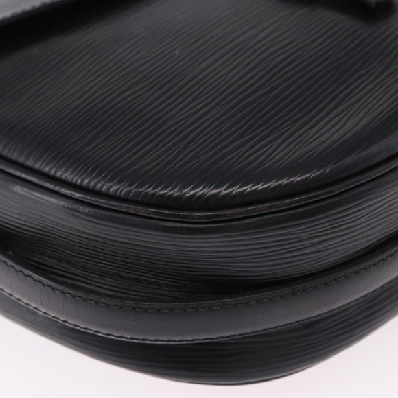 LOUIS VUITTON Epi Jeune Fille MM Shoulder Bag Black M52152 LV Auth ka5925
