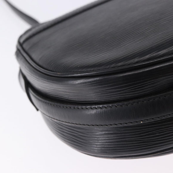 LOUIS VUITTON Epi Jeune Fille MM Shoulder Bag Black M52152 LV Auth ka5925