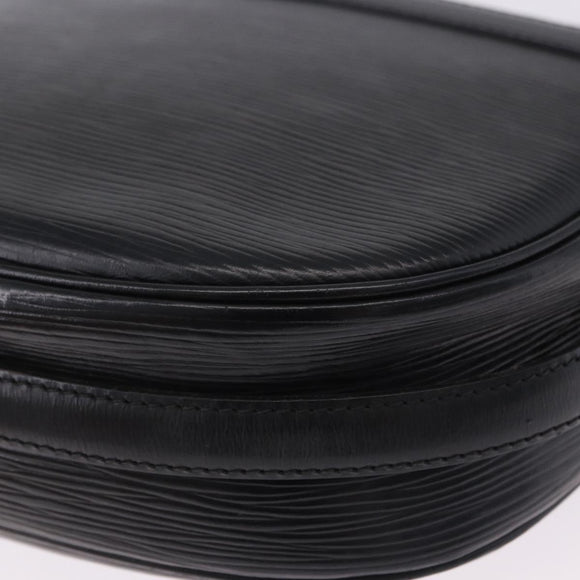 LOUIS VUITTON Epi Jeune Fille MM Shoulder Bag Black M52152 LV Auth ka5925