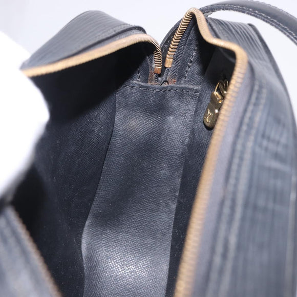 LOUIS VUITTON Epi Jeune Fille MM Shoulder Bag Black M52152 LV Auth ka5925