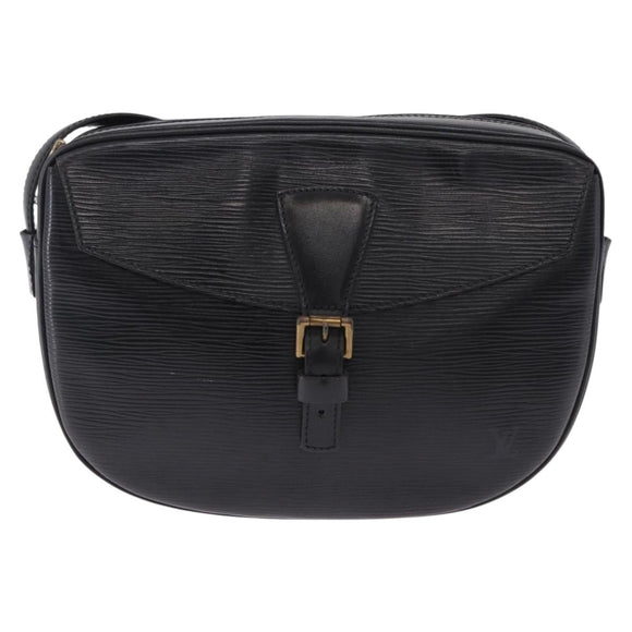LOUIS VUITTON Epi Jeune Fille MM Shoulder Bag Black M52152 LV Auth ka5925