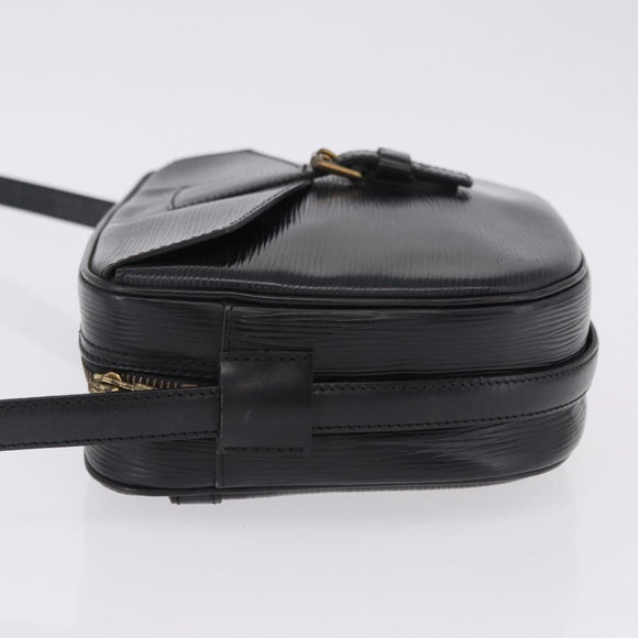 LOUIS VUITTON Epi Jeune Fille MM Shoulder Bag Black M52152 LV Auth ka5925
