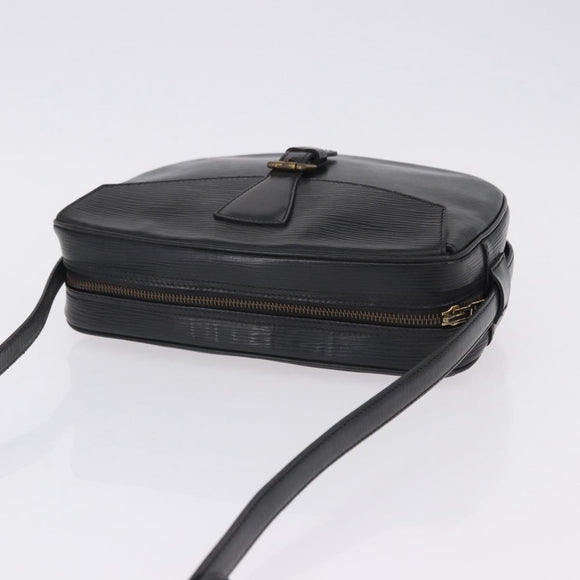 LOUIS VUITTON Epi Jeune Fille MM Shoulder Bag Black M52152 LV Auth ka5925