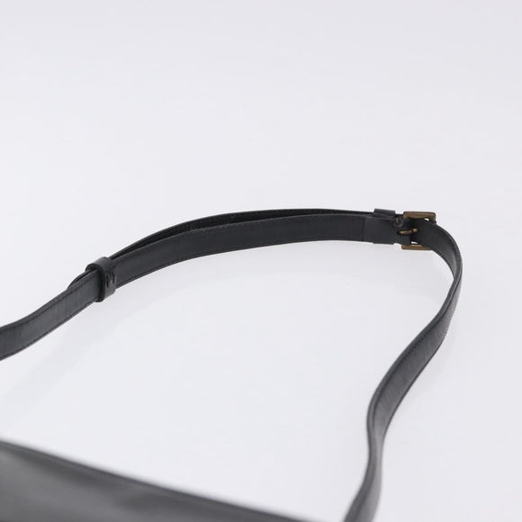 LOUIS VUITTON Epi Jeune Fille MM Shoulder Bag Black M52152 LV Auth ka5925