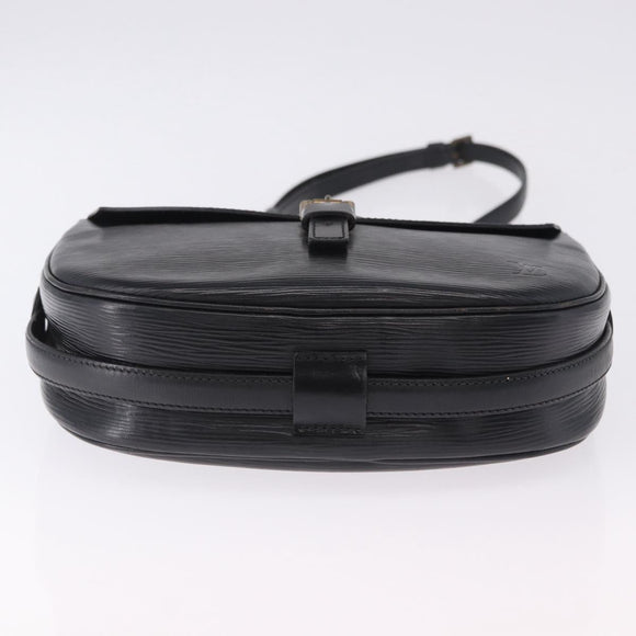 LOUIS VUITTON Epi Jeune Fille MM Shoulder Bag Black M52152 LV Auth ka5925