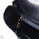 GUCCI Shoulder Bag Leather Black Gold Auth ka5927A-21