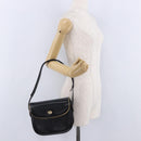GUCCI Shoulder Bag Leather Black Gold Auth ka5927A-23