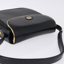 GUCCI Shoulder Bag Leather Black Gold Auth ka5927A-6