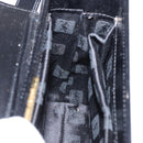 SAINT LAURENT Shoulder Bag Leather Black Gold Auth ka5928-18