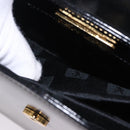 SAINT LAURENT Shoulder Bag Leather Black Gold Auth ka5928-20