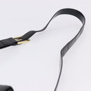 SAINT LAURENT Shoulder Bag Leather Black Gold Auth ka5928-8