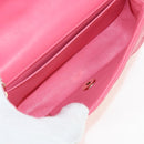 CHANEL Matelasse Chain Shoulder Bag Lamb Skin Pink Gold CC Auth ka592SAM-10