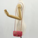 CHANEL Matelasse Chain Shoulder Bag Lamb Skin Pink Gold CC Auth ka592SAM-28