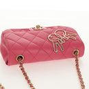 CHANEL Matelasse Chain Shoulder Bag Lamb Skin Pink Gold CC Auth ka592M-6