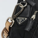 PRADA Shoulder Bag Nylon Black Silver Auth ka593-18