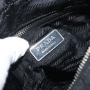 PRADA Shoulder Bag Nylon Black Silver Auth ka593-19
