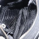 PRADA Shoulder Bag Nylon Black Silver Auth ka593-10