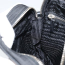 PRADA Shoulder Bag Nylon Black Silver Auth ka593-21