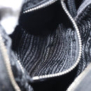 PRADA Shoulder Bag Nylon Black Silver Auth ka593-23