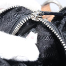 PRADA Shoulder Bag Nylon Black Silver Auth ka593-12
