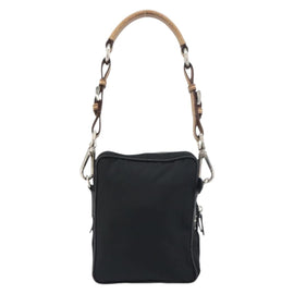 PRADA Shoulder Bag Nylon Black Silver Auth ka593 - 0