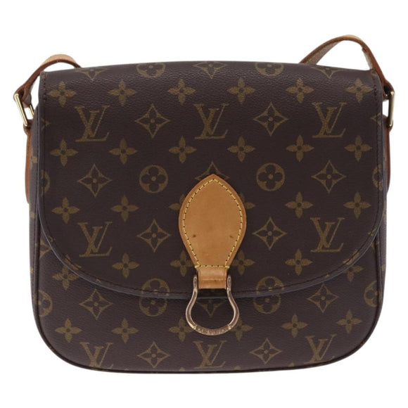 LOUIS VUITTON Monogram Saint Cloud GM Shoulder Bag M51242 LV Auth ka5930A