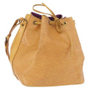 LOUIS VUITTON Epi Petit Noe Shoulder Bag Yellow M44109 LV Auth ka5931-1