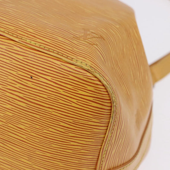 LOUIS VUITTON Epi Petit Noe Shoulder Bag Yellow M44109 LV Auth ka5931