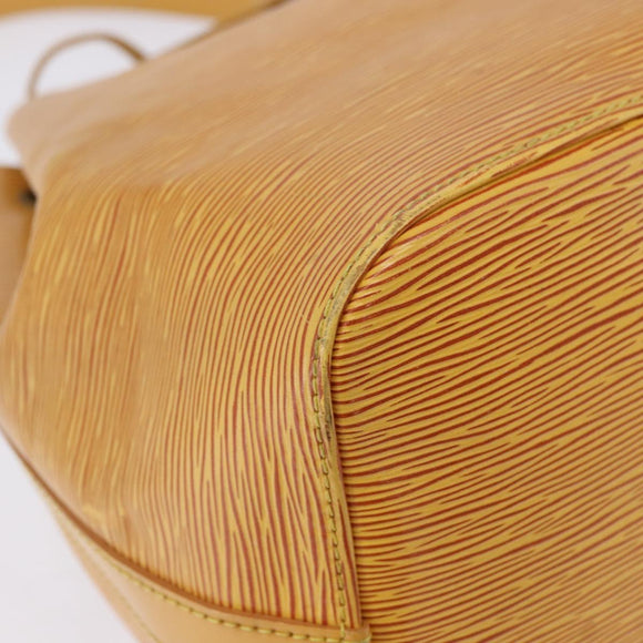 LOUIS VUITTON Epi Petit Noe Shoulder Bag Yellow M44109 LV Auth ka5931