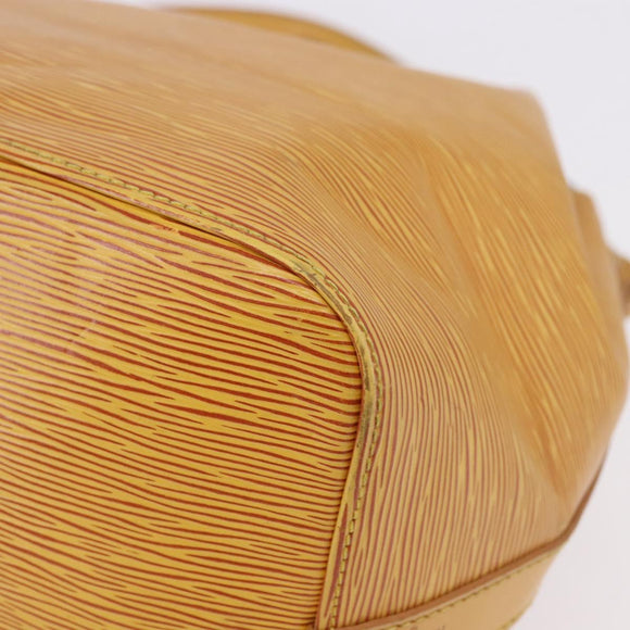 LOUIS VUITTON Epi Petit Noe Shoulder Bag Yellow M44109 LV Auth ka5931