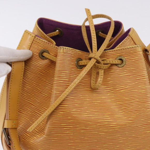LOUIS VUITTON Epi Petit Noe Shoulder Bag Yellow M44109 LV Auth ka5931