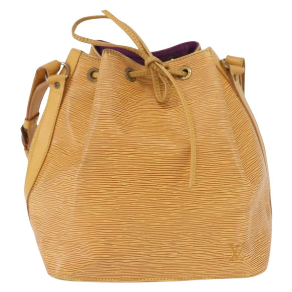 LOUIS VUITTON Epi Petit Noe Shoulder Bag Yellow M44109 LV Auth ka5931