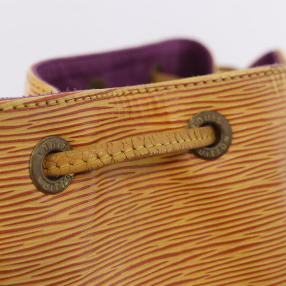 LOUIS VUITTON Epi Petit Noe Shoulder Bag Yellow M44109 LV Auth ka5931