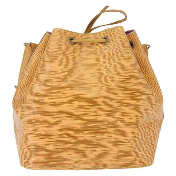 LOUIS VUITTON Epi Petit Noe Shoulder Bag Yellow M44109 LV Auth ka5931
