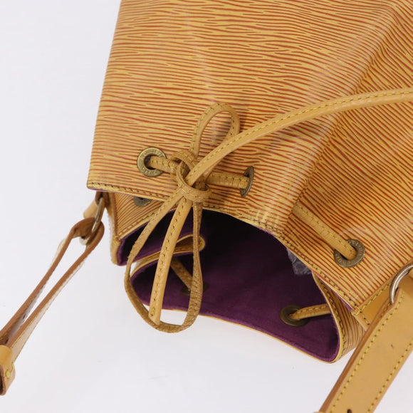 LOUIS VUITTON Epi Petit Noe Shoulder Bag Yellow M44109 LV Auth ka5931