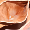CELINE Macadam Canvas Boston Bag PVC Leather Brown Gold Auth ka5932-21