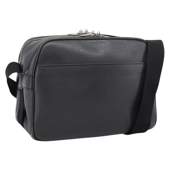 LOUIS VUITTON Taiga Reporter PM Shoulder Bag Ardoise M30152 LV Auth ka5933