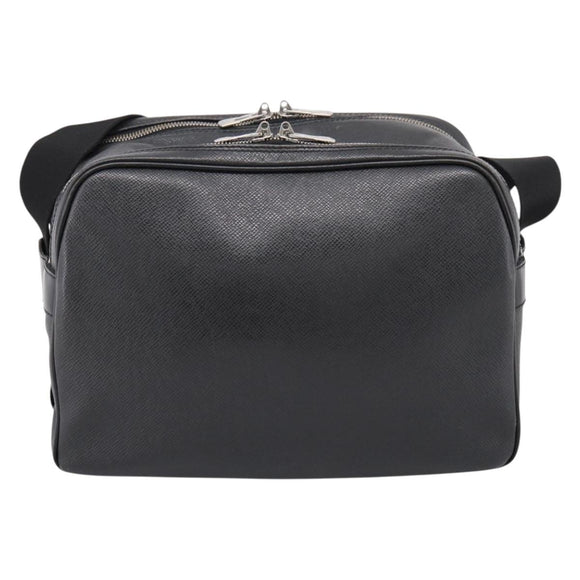 LOUIS VUITTON Taiga Reporter PM Shoulder Bag Ardoise M30152 LV Auth ka5933